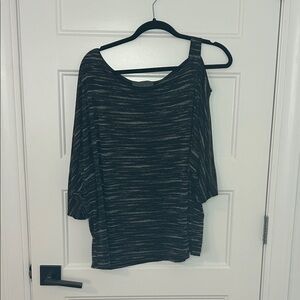 Sunday in Brooklyn Black and Gray Top